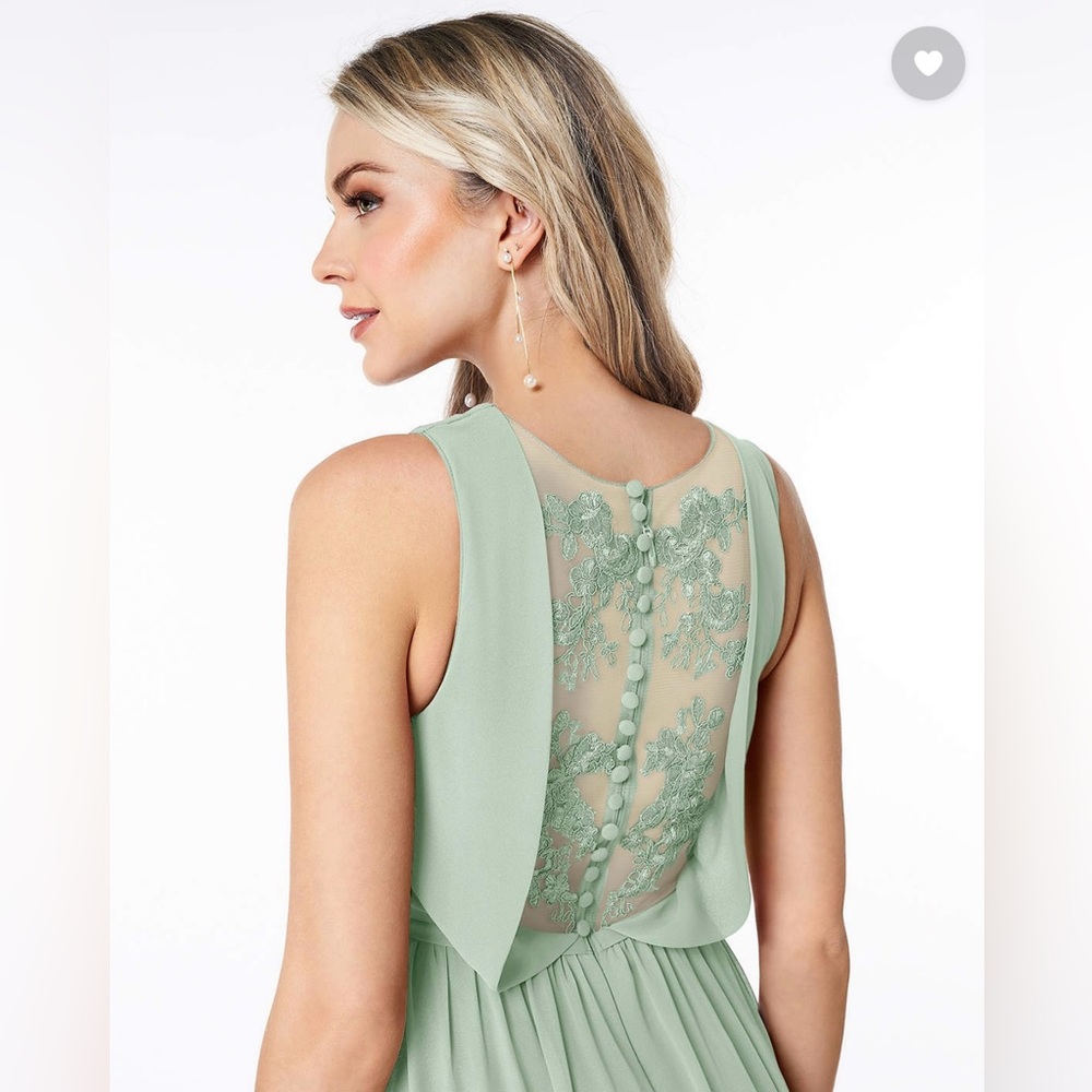 AZAZIE JESSA
A-Line Lace Chiffon Floor-Length Dress Agave